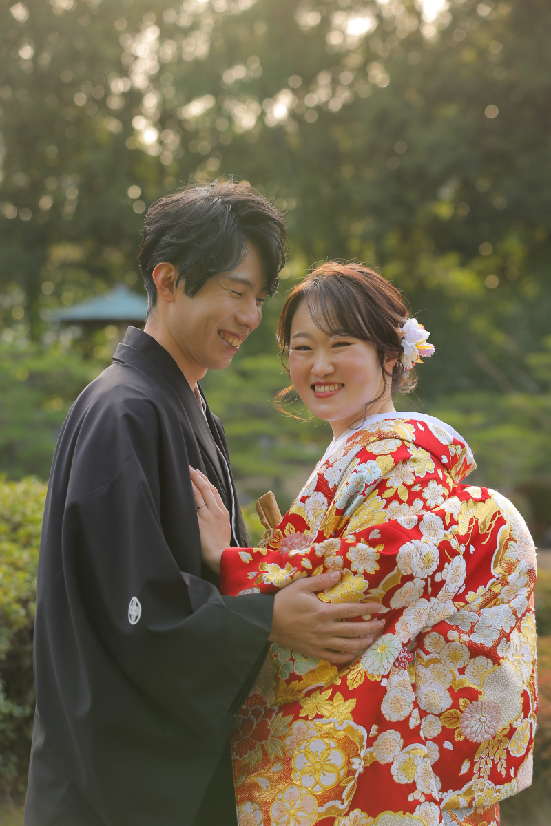 大濠日本庭園で和装撮影♪
