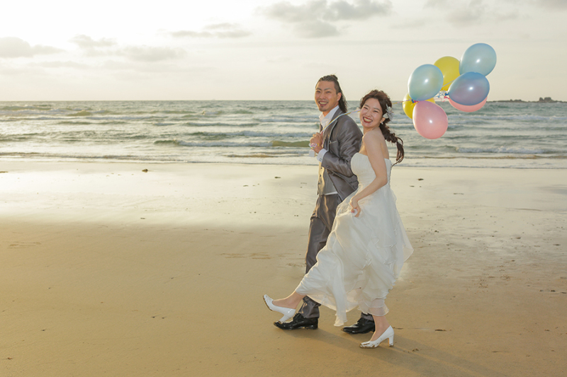 バルーンを持って