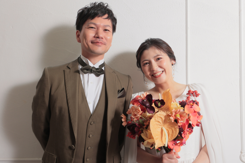 和装と洋装のスタジオで撮影しました!