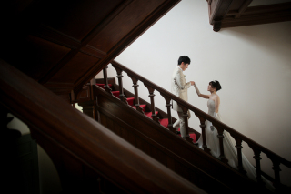 和装洋装ロケーション　貴賓館と友泉亭