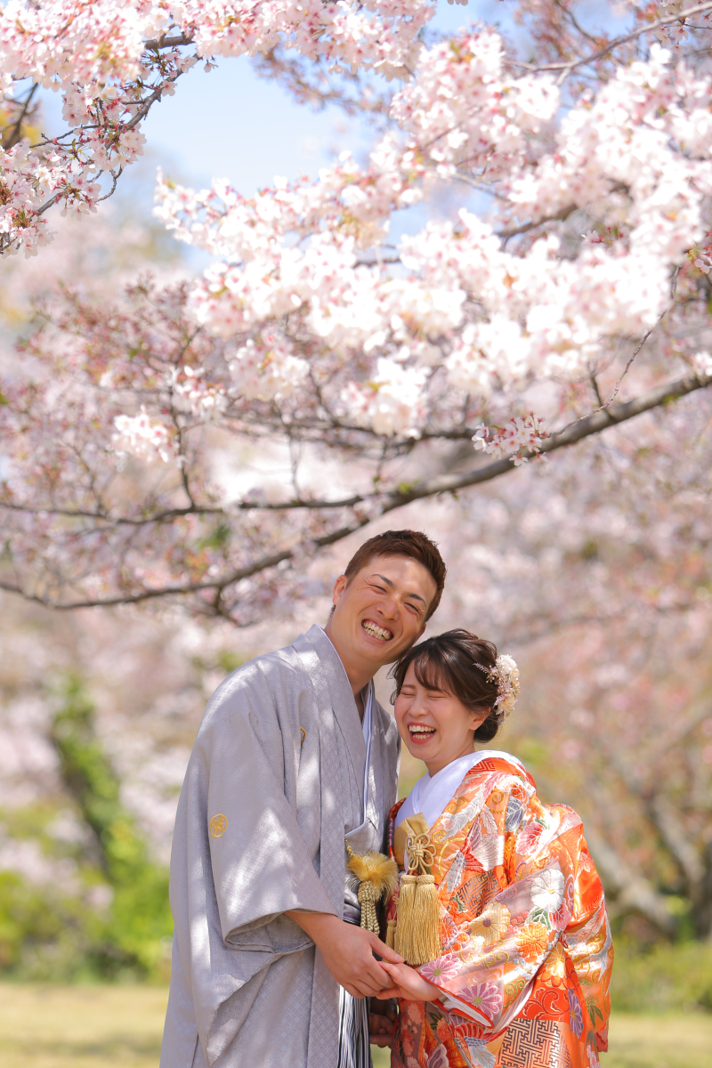 笑顔満開のおふたり