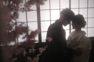 屋内ながら本格庭園風フォトが残せる♪