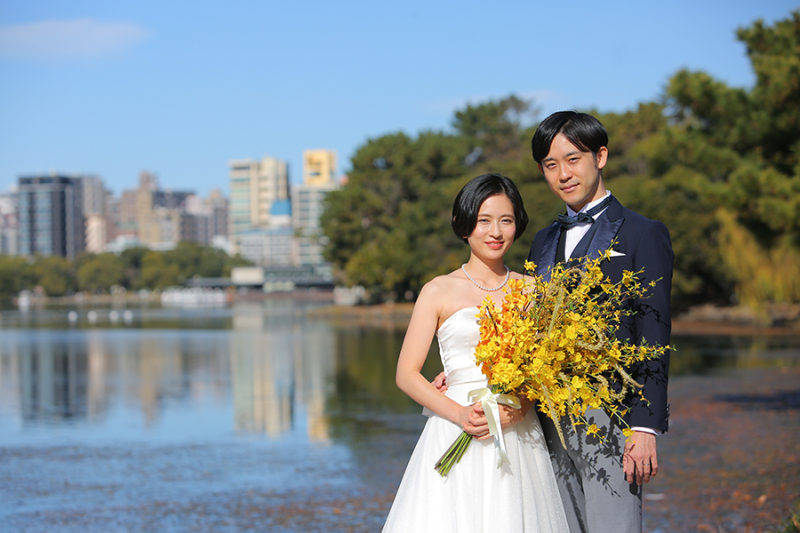 思い出の大切なブーケと一緒に