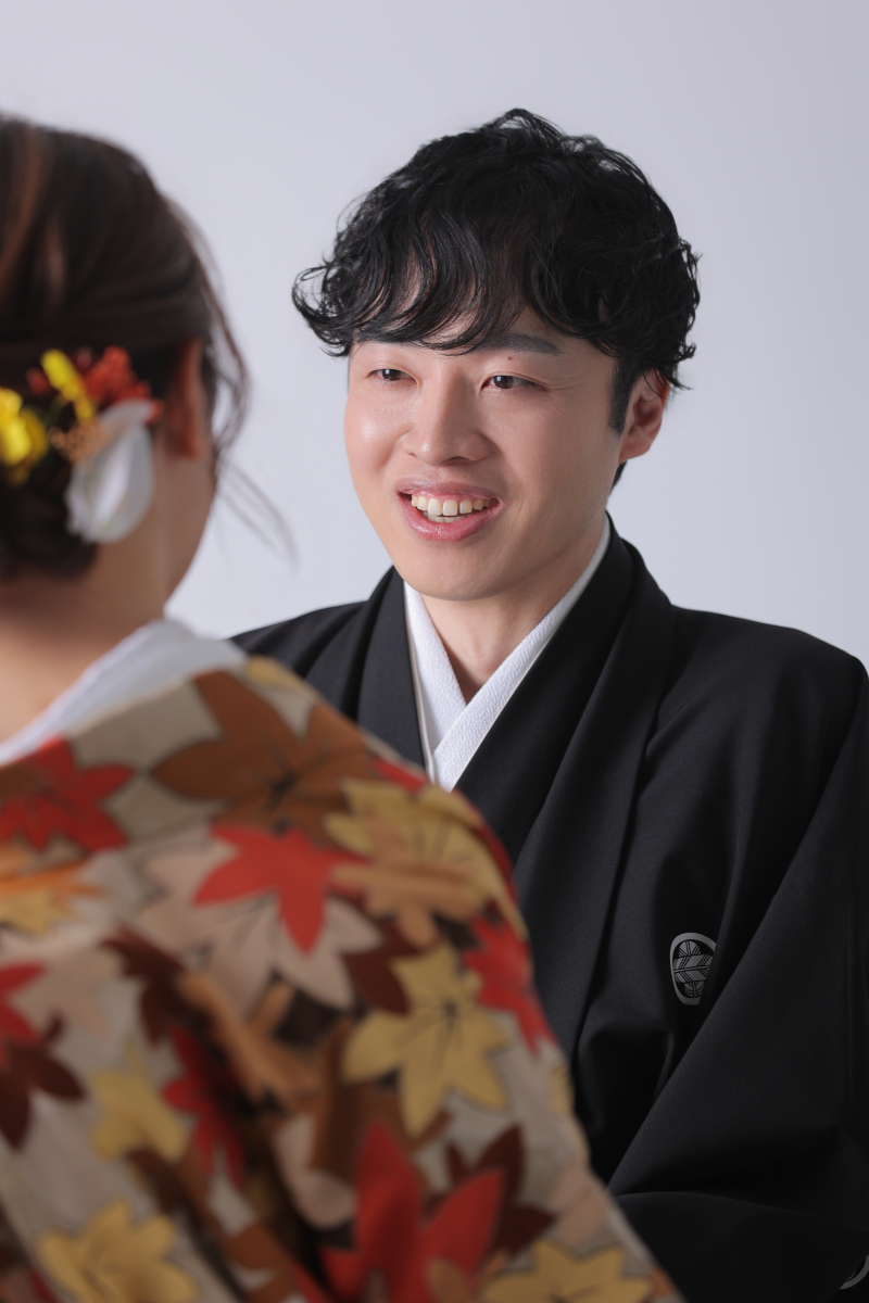 やわらかい表情のご新郎様