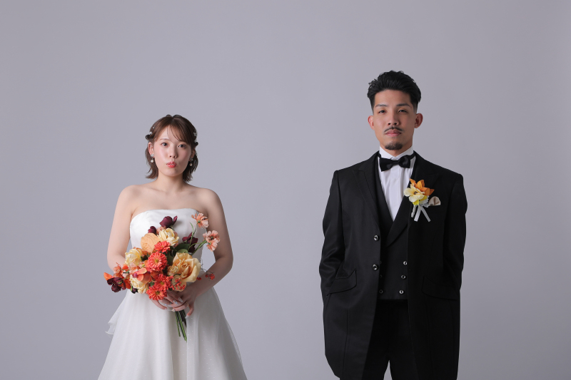 オレンジのブーケ