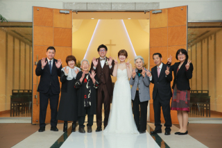 ご家族様と一緒にチャペルフォト！