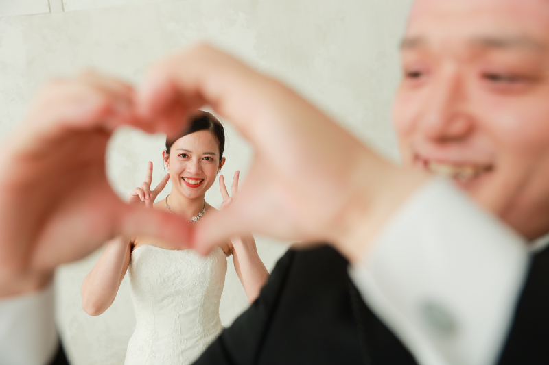 ハートの手の中