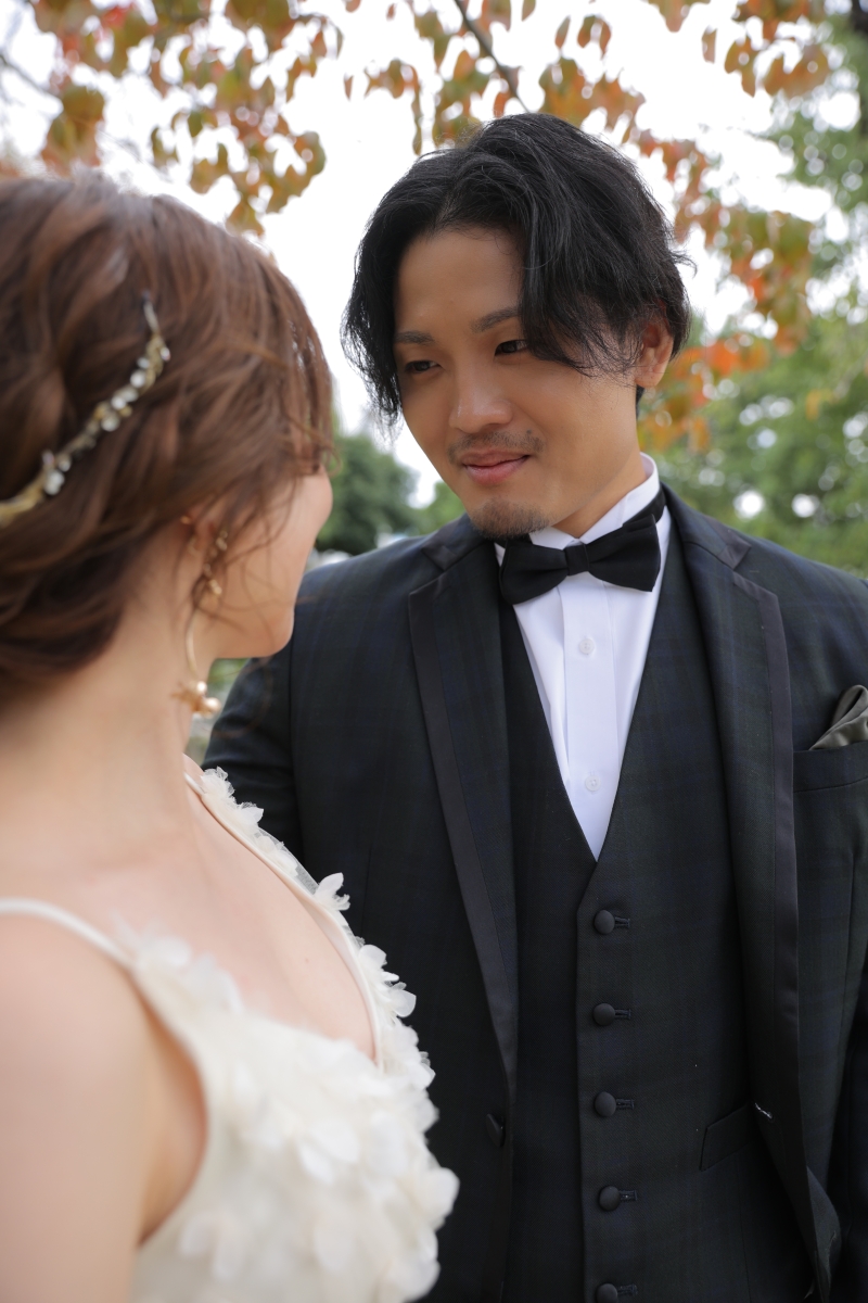 見つめ合うおふたり