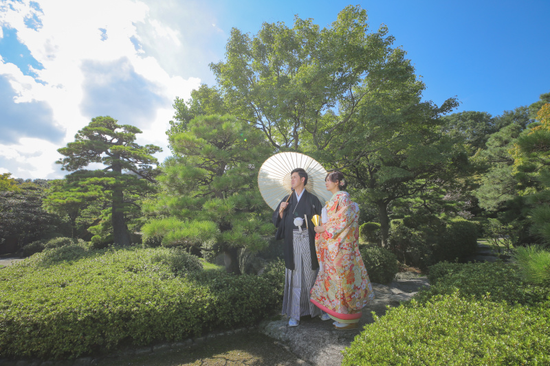 まずは和装撮影!