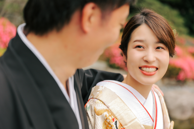 ご新婦様の笑顔