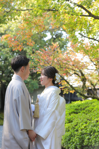 紅葉シーズンに和装ロケ撮影♪