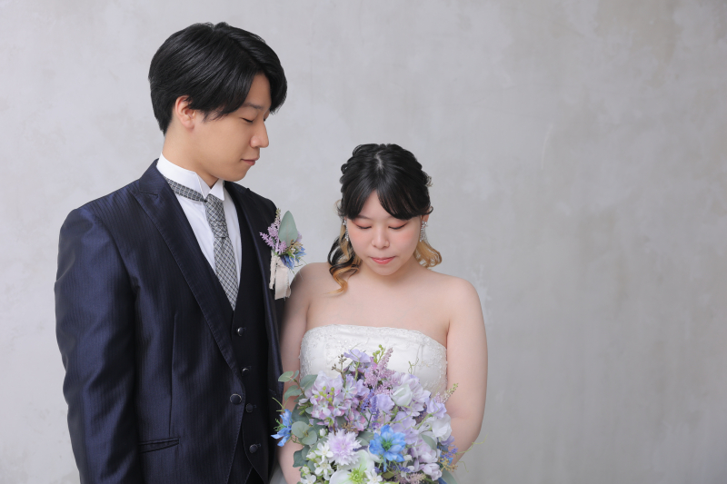 ウエディングドレスへ衣装チェンジして