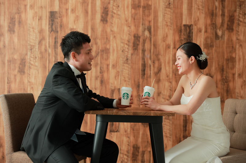 ドレスにチェンジ