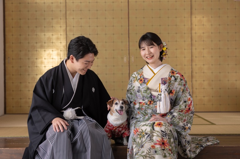 わんちゃんと