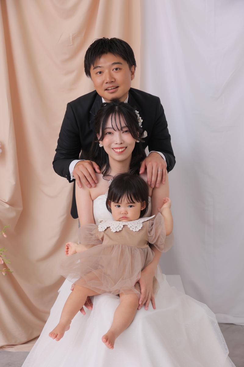 家族写真もいろんなパターンで撮れます