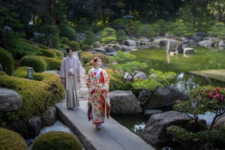 和装が映える人気ロケ地【大濠日本庭園ロケーション】衣装＋美容＋小物＋髪飾り＋着付け◎写真データ150枚/美肌,小顔レタッチ込み