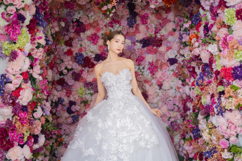 【洋装ハウススタジオ撮影】ドレス&タキシード+ヘアメイク+アクセサリー+ブーケ+靴◎写真データ150枚/美肌,小顔レタッチ込み