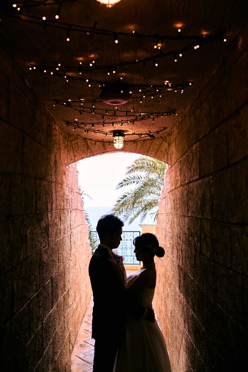 雨でたくさんの色であふれるアメリカンビレッジ