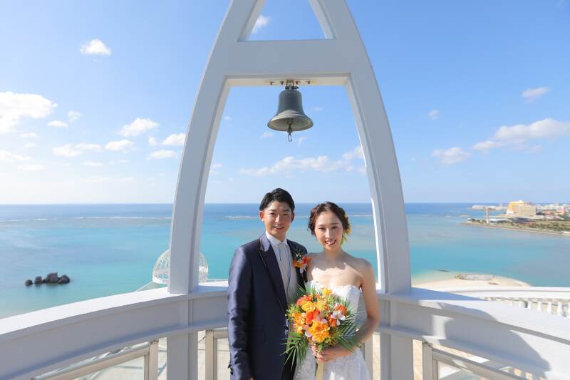 屋上にあがって。