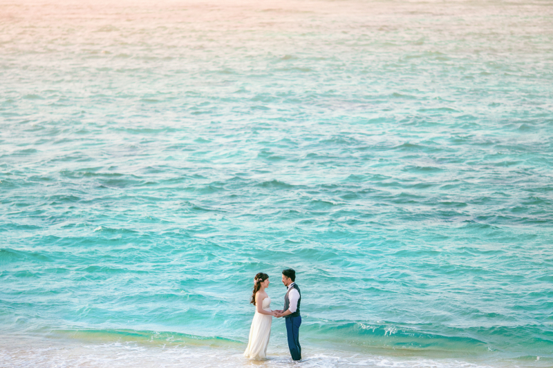 瀬底島の海で撮影！