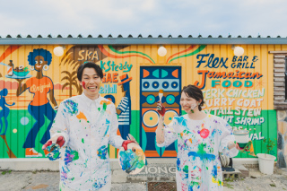 アラハビーチでペイントフォト！