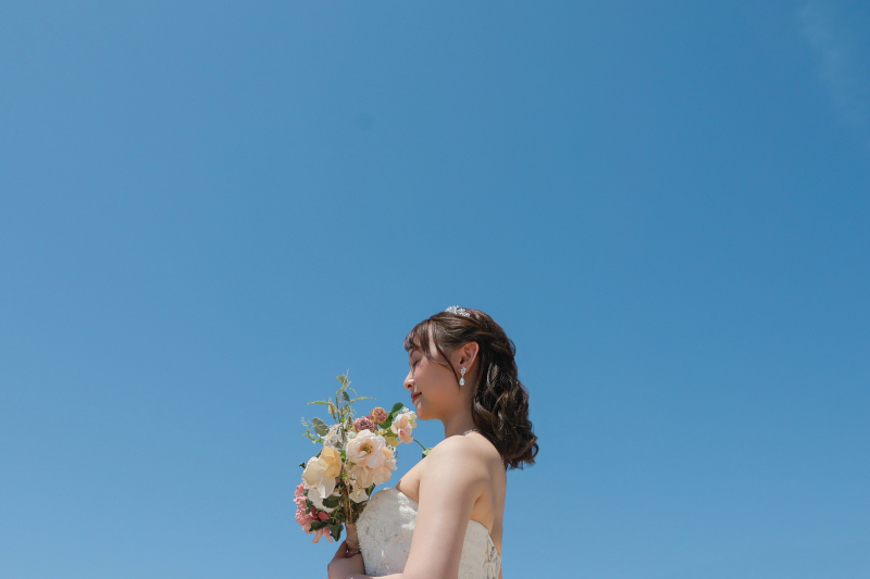 青空とご新婦様
