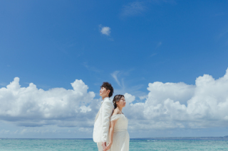 北部ビーチ×青空