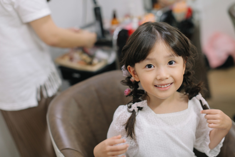 お子様ヘアセット