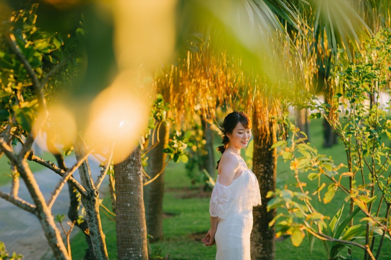 オレンジの光が肌を綺麗に照らしてくれます◎