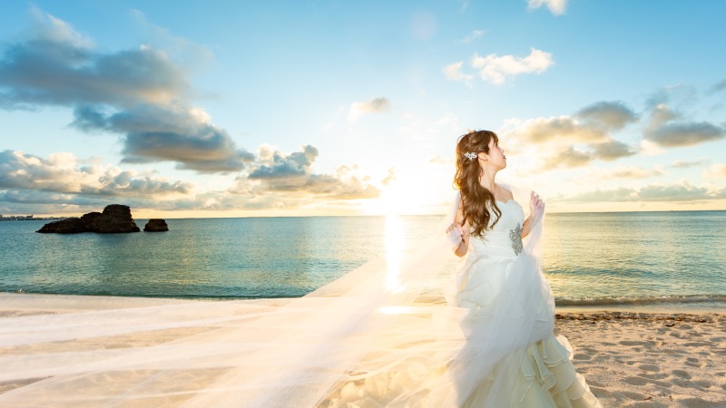 ベールの種類を変えて