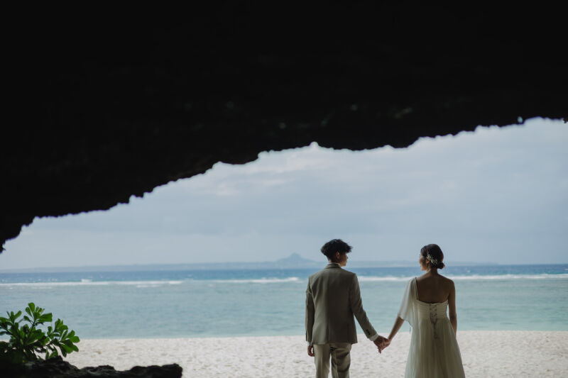 岩場を使ったカット