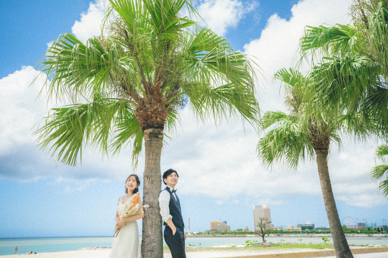 お二人が選んだビーチは、アラハビーチ☆