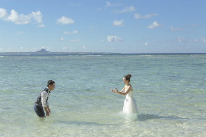 本島で透明度が1番の瀬底ビーチ