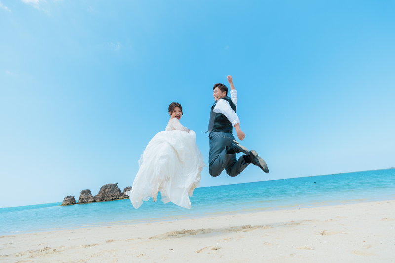 最後はジャンプで!