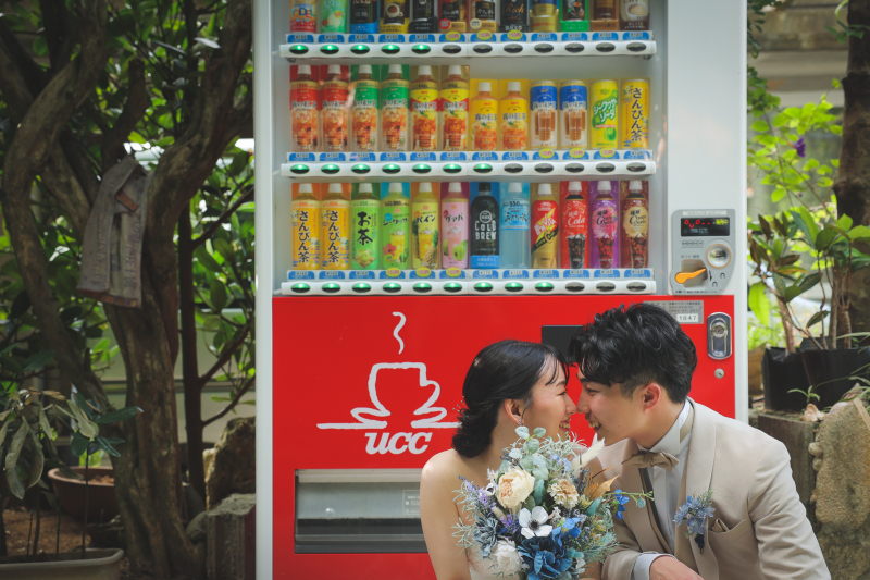 見つけた自動販売機でも一枚!