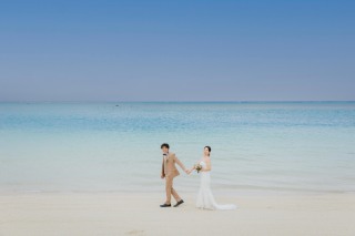 笑顔の絶えないふたりの素敵なウェディングフォト