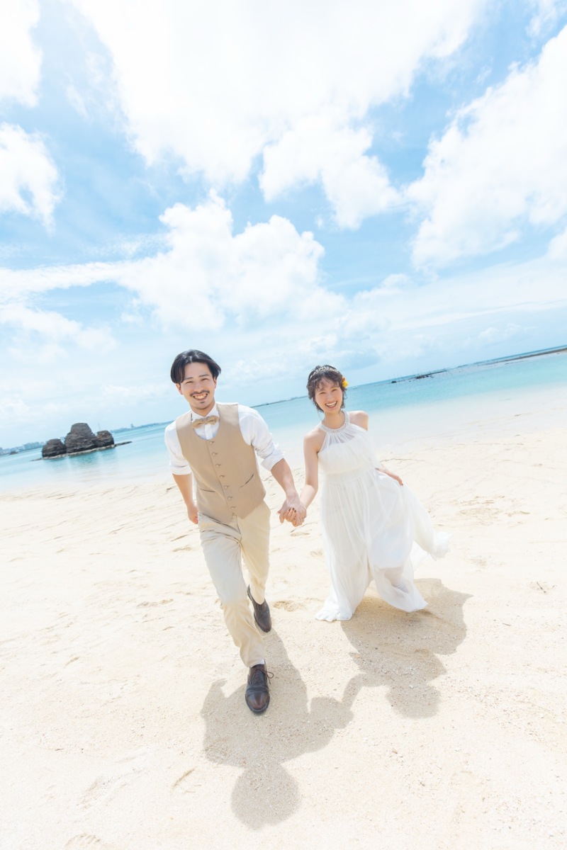 砂浜を楽しく走る！！