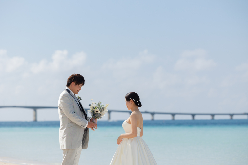 ブーケを使って。