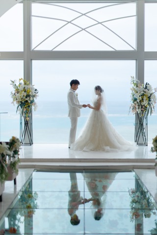 優しい光がお二人を