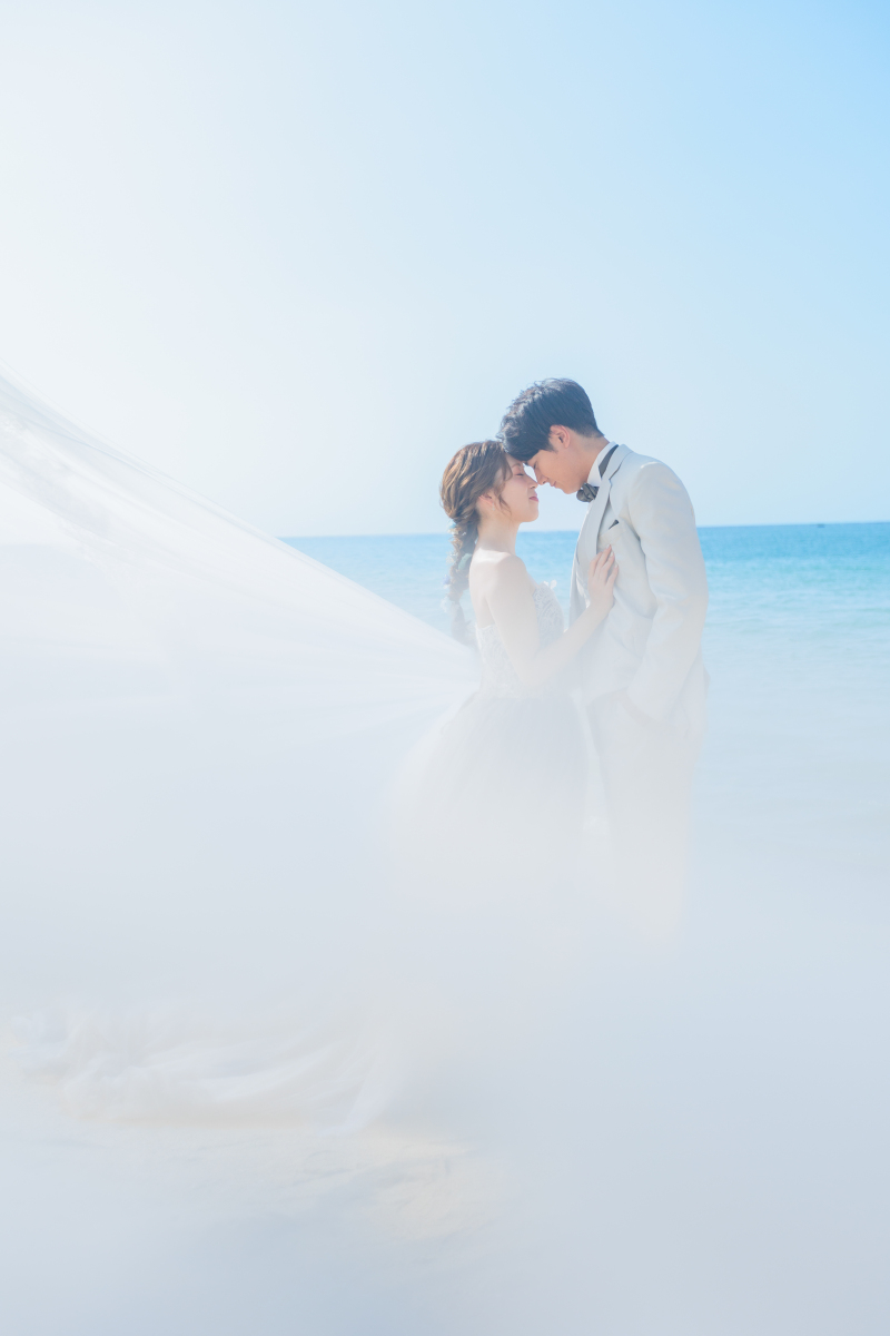 おでことおでこをくっつけて