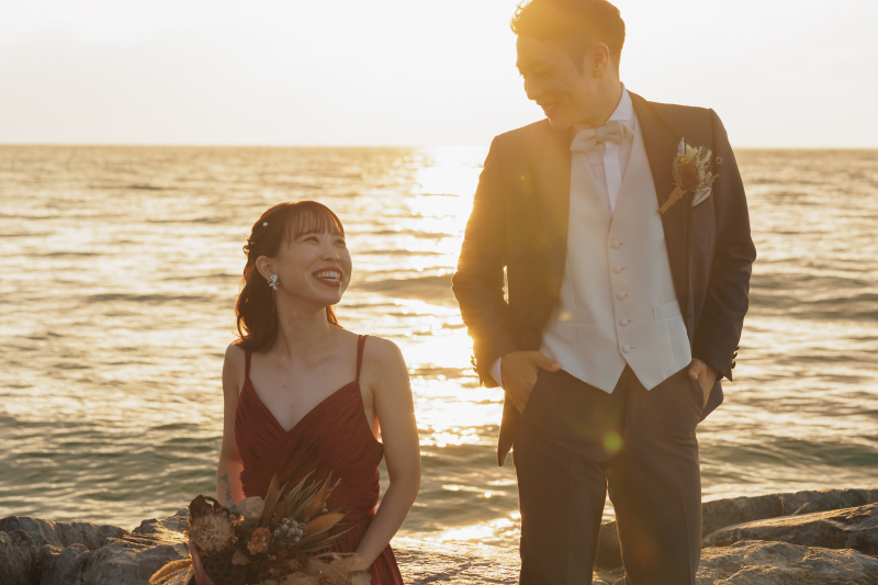 夕日のアラハビーチ♪