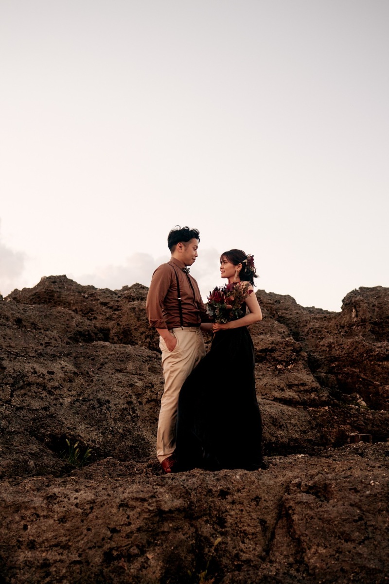 海外ルックの岩場