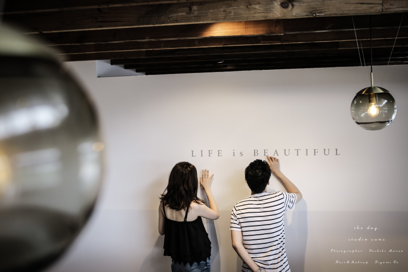 ２人ならではの撮影場所を見つけましょう。