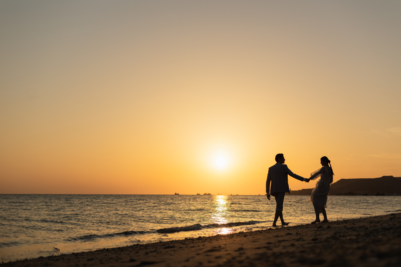 Wide shot,Silhouette