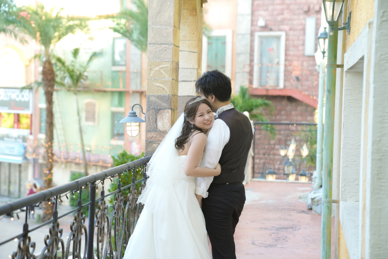 ベールをつけて