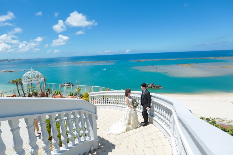 チャペルの屋上での撮影