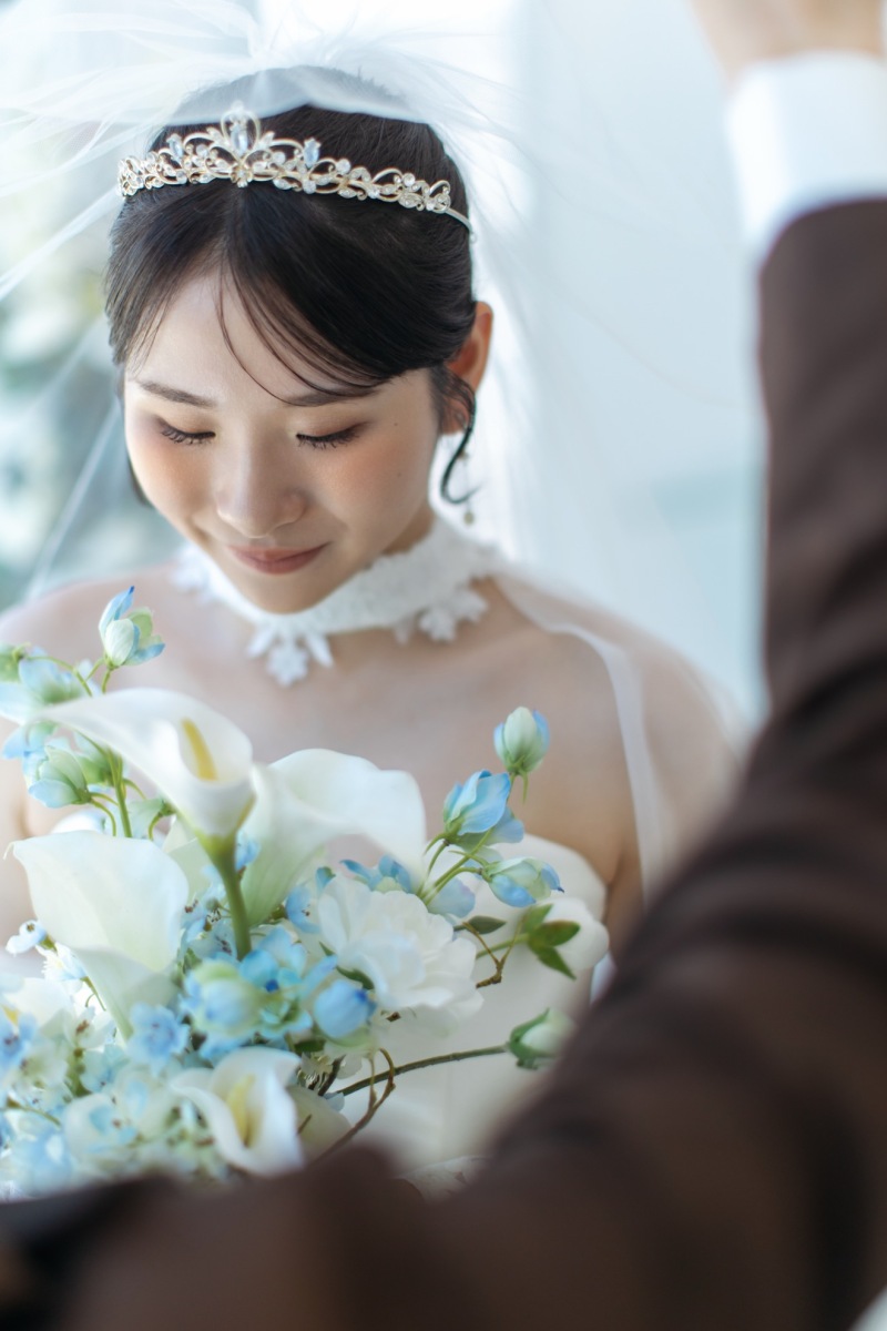 こだわりを詰め込んだ特別なドレスとブーケ