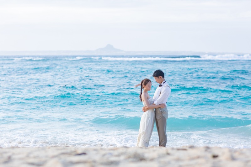 透明度のある瀬底ビーチ撮影