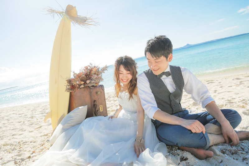 お小物を使ったビーチフォト