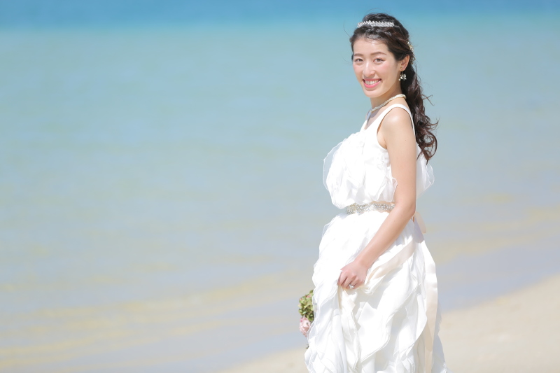 フリルドレス×サッシュベルト